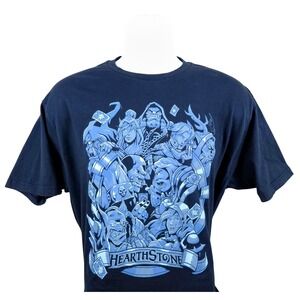 Blizzard Hearthstone Graphic Tee Gaming T-Shirt‎ Jinx Blue Men's L